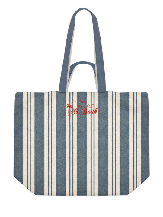 MC2 Stoff Strandtasche Blau