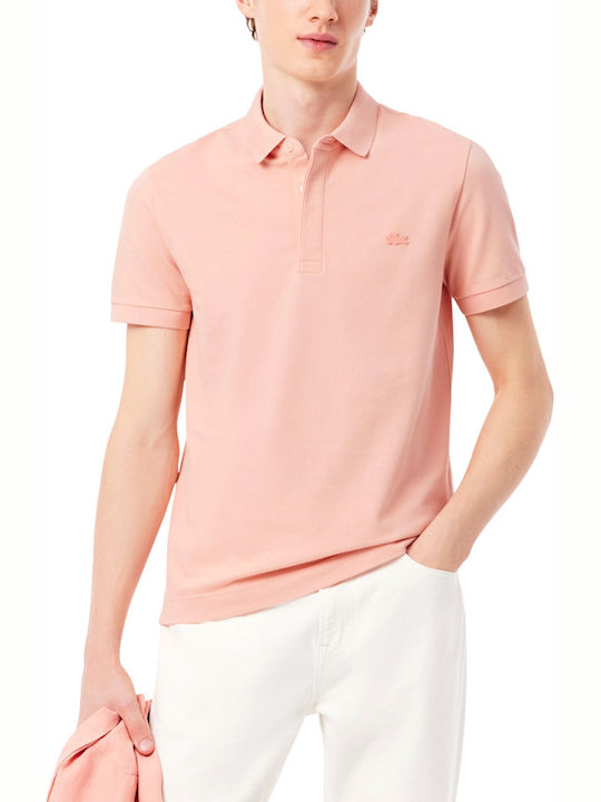 Lacoste Polo Μπλούζα Κοντομάνικη Κοραλλί