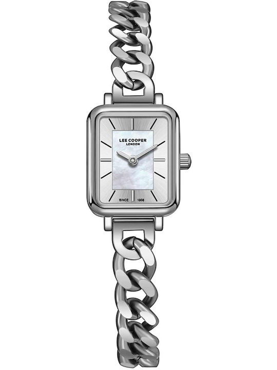 Lee Cooper Bracelet Men's Battery Watch with Silver Metal Bracelet