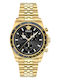 Versace Greca Chrono Ανδρικό Ρολόι 43mm Μπαταρίας με Χρυσό Μεταλλικό Μπρασελέ