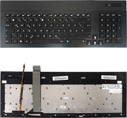 German Laptop Keyboard Asus G74s G74sx G74 G74j G74jh G74s-xr1 G74sw G74sx-3d G74sx-a2 G74sx-xc1 G74sx-xt1 V126262as1 04gn562kus00-1 De Backlit Black Code 40162debl