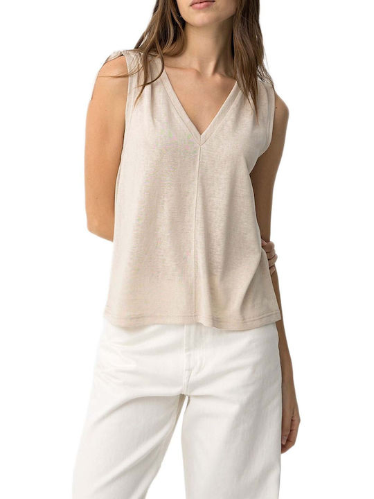 Tiffosi Women's Sleeveless Blouse with V-Neckli...