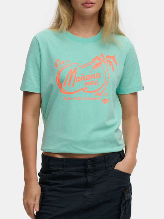 Superdry Women's Blue T-shirt