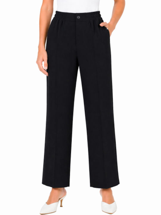 Women's Pantaloons in Regular Fit Black SC-G-102-26TR-Black
