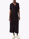 Sommer Midi Hemdkleid Braun