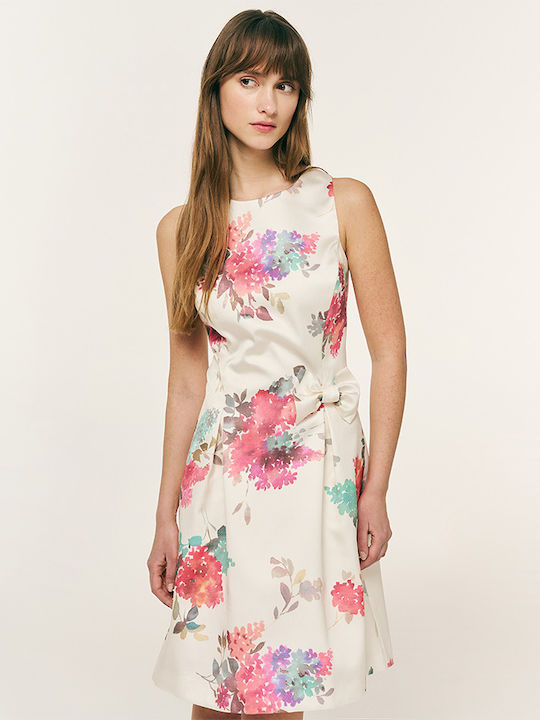 Forel Summer Mini Satin Dress Multicolour