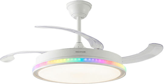 InnovaGoods Ventilator De Tavan 42cm Cu Lumină Albă