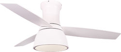 Aca Deckenventilator 112cm mit Leuchte Weißer