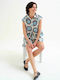 Short Sleeve Women's Shirt Ecru