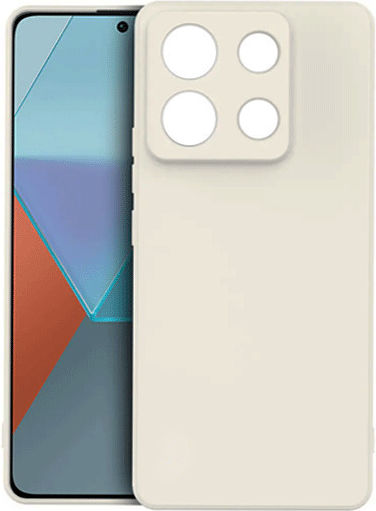 Xiaomi Redmi Note 14 Silicone Beige Back Cover (Xiaomi Redmi Note 14)