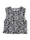 Kinderoberteile Crop Top Ärmellos Schwarz
