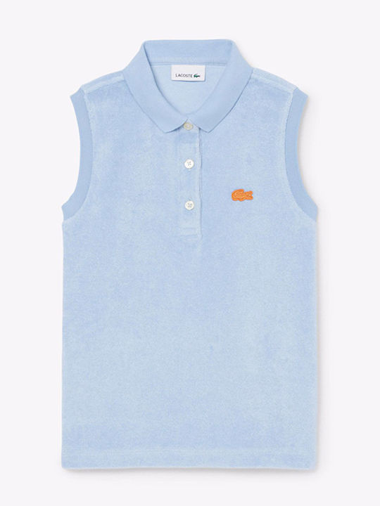 Lacoste Polo Fără Mâneci pentru Copii Albastru ...