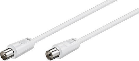 Bridge Cable Antenna Cable Coax Male - Coax Female White 3m 3896 1 Piece
