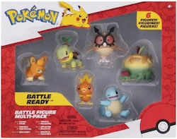 Pokémon Bandai 8 Figurines Battle - Pikachu, Evoli (Eevee), Moumouton