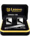 Legend Accessories Cufflinks Made of Steel in Silver Colour