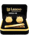 Legend Accessories Μανικετόκουμπα από Ατσάλι σε Χρυσό Χρώμα