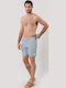 Men's Swim Shorts Blue with Patterns