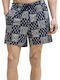 Men's Swimwear Shorts Pageant Blue Dark Blue With Patterns