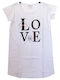 Warner Bros Summer Women's Cotton Pyjama Blouse White