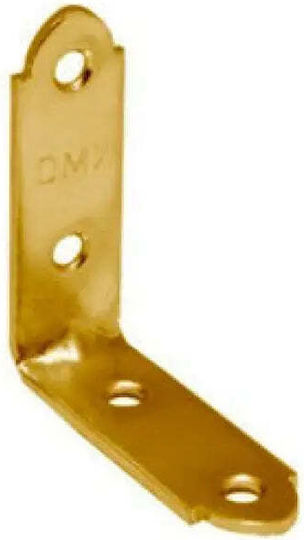 Domax Eckregal aus Metall in Gold Farbe 40x40mm