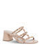 Damen Sandalen Rosa Leder