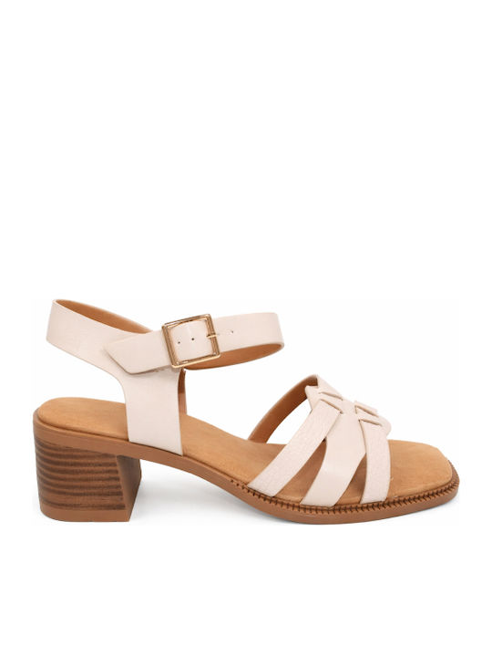 Beige Sandals SJ-FF-29-26SA-Ecru