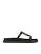 Women's Black Flat Sandals