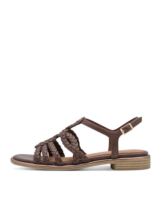 Marco Tozzi Damen Flache Sandalen Braun