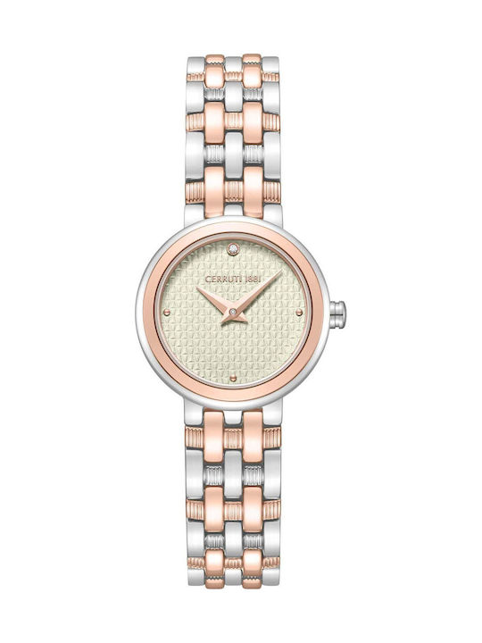 Cerruti Crystals Two Tone Ceas Dama Cu Baterie ...