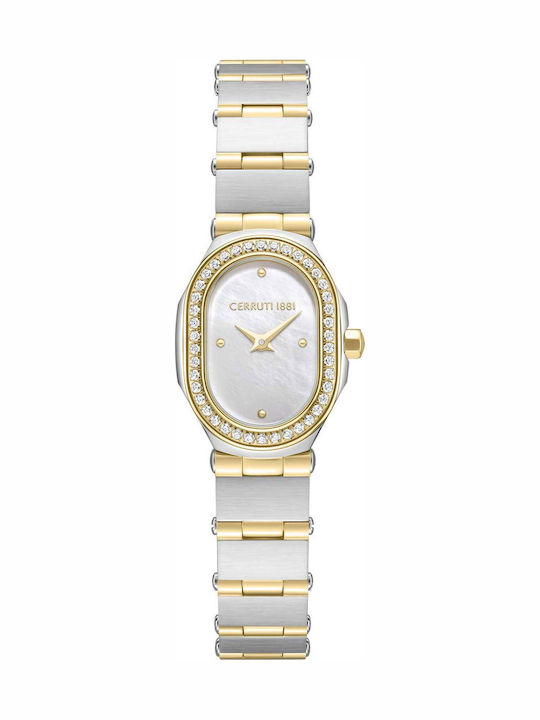 Cerruti Crystals Two Tone Ceas Dama Cu Baterie ...