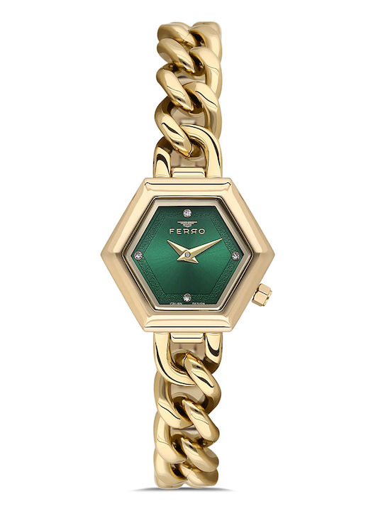 Ferro Battery Watch With Metal Bracelet