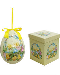 Jk Home Décor Αυγό Κουνελάκια Κουτί 15cm