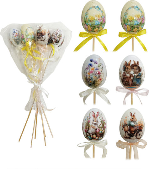 Jκ Home Décor Αυγά Στικ 6cm S/6