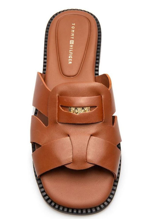 Tommy Hilfiger Leather Brown Sandals