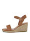 Knitted Women's Espadrilles in Brown Colour