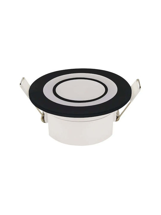 Horoz Electric Вградено Скрити Светлини с Вграден LED и Неутрално Бяло Светлина Черен