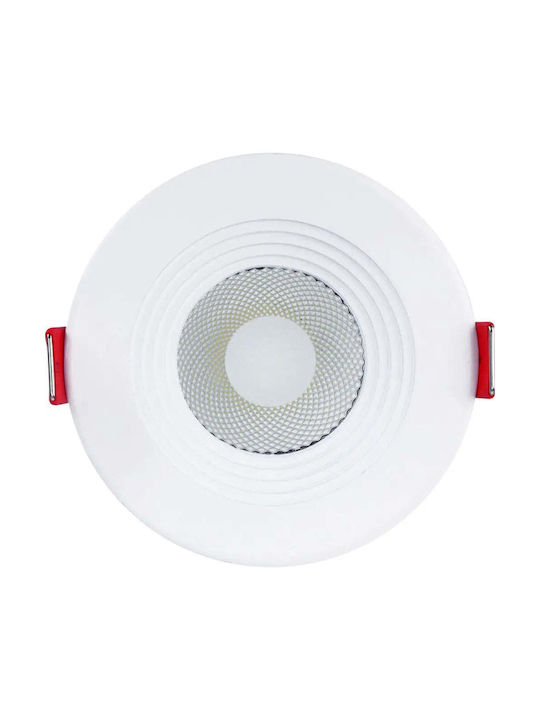Horoz Electric Spot Rotund Încorporat Cu LED Și Lumină Alb Rece Alb