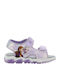 Kids' Sandals with Hoop & Loop Closure and Lights Lilac