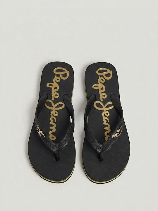Pepe Jeans Bay Beach Σαγιονάρες σε Μαύρο Χρώμα