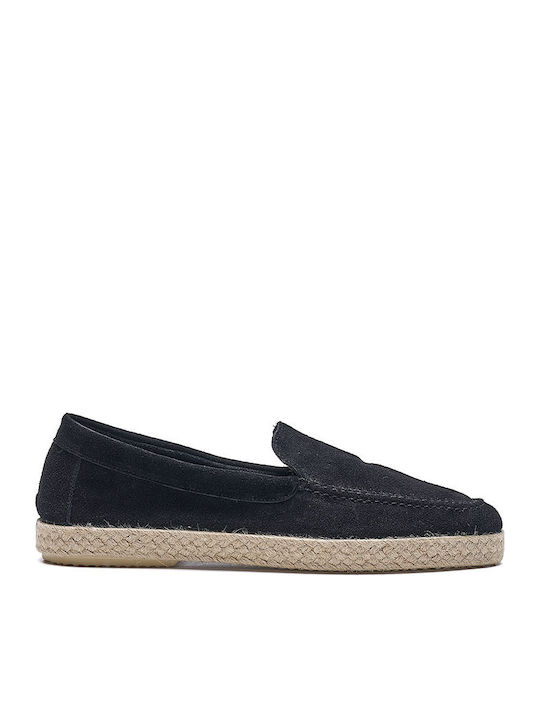 Suede Men's Espadrilles in Black Colour