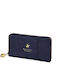 Large Women's Wallet Navy Blue