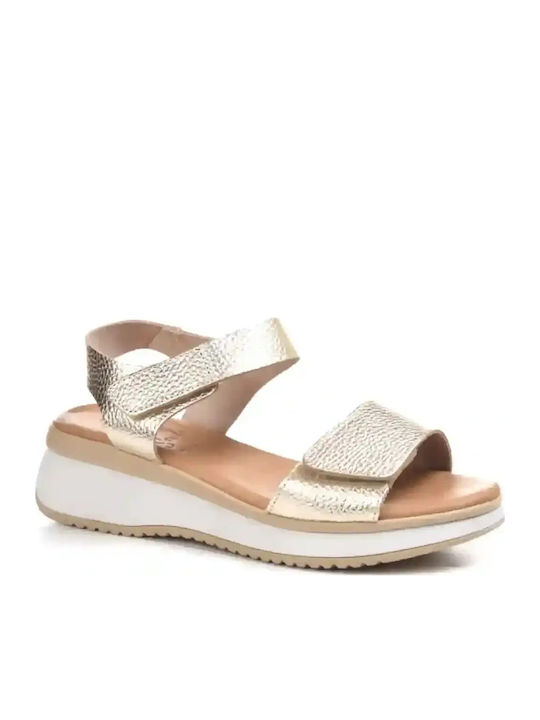Oh My Sandals Πλατφόρμες Χρυσές