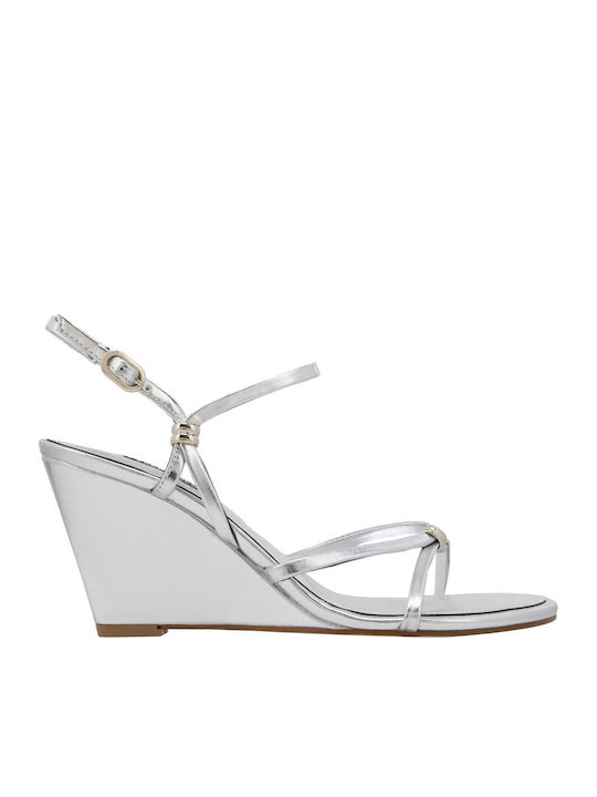 Nine West Platforme Dama Argintii
