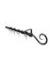 Gardinia Extendable Metallic Single Curtain Pole 130-240cm Black