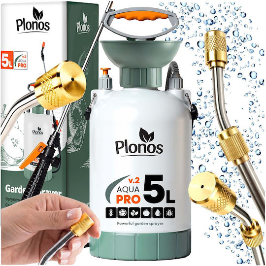 Plonos Pressure Sprayer with 5lt Capacity 2.76bar in Gray Colour