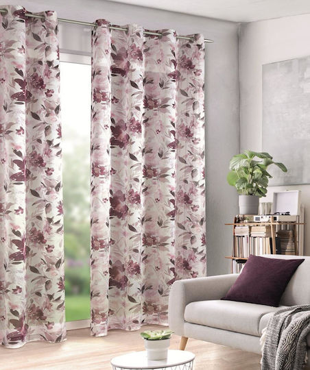 Перде с Копчета Curtain Розово 135x280 см