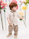 Bambolino Baptism Suit for Boy Alfonso Beige