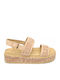 Γυναικεία Σανδάλια Flatforms Μπεζ