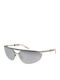 GCDS Unisex Sunglasses with Silver Metallic Frame and Silver Mirror Lens GC-1066169