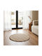 Ravelia Sombrero Non-Slip Round Jute Beige Rug Φ60cm